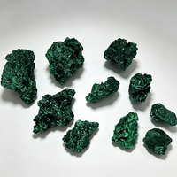Échantillon brut de malachite naturelle non polie de qualité supérieure, vert vif, pour l'étude géologique