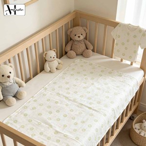 Serviette de Bain en Gaze Imprimée Double Couche en Coton de Bambou Bio, Meilleure Vente, pour Literie, Maternité <span class=keywords><strong>et</strong></span> Couverture Bébé - Product Image 1