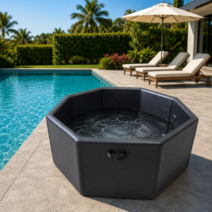 Venta caliente Diseño moderno PVC Drop Stitch Material Cold Plunge Octagonal Inflable Ice Bath para atletas - Product Image 1