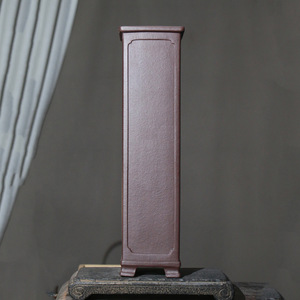 Maceta Cuadrada Alta de Zisha para Orquídeas y Bonsáis, Estilo Tronco Antiguo Extra Alto - Product Image 1