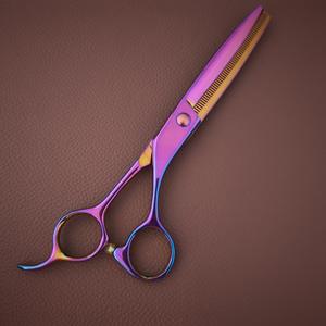 Tijeras de Peluquería Canina Scissors Factory, Acero 440C, 7 Pulgadas, Diseño de Color Vibrante - Product Image 1