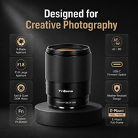 Objectif Yongnuo YN50mm F1.8S DF DSM en métal pour monture E, objectif à focale fixe autofocus pour portrait, plein format, Alpha A7IV ZV-E10