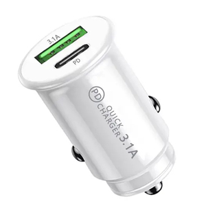 Sạc ô tô <span class=keywords><strong>mini</strong></span> USB di động, bộ sạc ô tô USB kim loại, bộ sạc ô tô nhanh, bộ chuyển đổi sạc ô tô nhỏ gọn, tương thích với <span class=keywords><strong>iPhone</strong></span> - Product Image 4