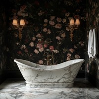 OEM Modern Calacatta Viola Mármol Bañera Refine Stone's Natural Stone Tina para Villas Diseño Remojo portátil para uso en el baño