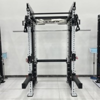 Machine Smith Professionnelle Multifonctionnelle en Acier Inoxydable pour Usage Commercial et Domestique, avec Pile de Poids de 70 kg et Équipement de Squat à Câbles Croisés
