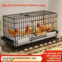 Nouvelle Cage à Poulets Classique Pliable à Cadre en Fer, Installation Facile, pour Poules Pondeuses, Poulets de Chair, Poussins, Canards, Usage Domestique