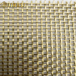 Malla Metálica de Alambre de Latón Ondulado para Puertas de Gabinetes, Malla Decorativa de Alambre Tejido de Acero Inoxidable para Insertos de Gabinetes de <span class=keywords><strong>Cocina</strong></span> - Product Image 4