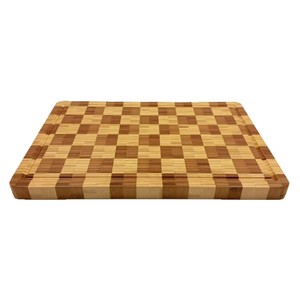 Planche à découper en bambou 42x29.5x2.5cm, rectangulaire, double face, pour la cuisine, usage domestique - Product Image 1