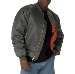 เสื้อแจ็กเก็ตนักบินวิทยาลัยแบบเรียบ/MA-1เสื้อแจ็กเก็ตบอมเบอร์ - Product Image 3