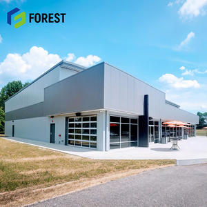 Bâtiment d'entrepôt en acier avec une durée de vie de 50 ans, traitement de galvanisation à chaud pour une utilisation à long terme, faible entretien - Product Image 1