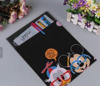 Dessin animé L-forme fichier dossier étudiant fournitures de bureau pour enfants stockage pour enseignants étudiants papeterie stockage porte-fichier cadeau