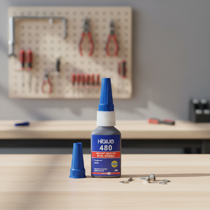 Pegamento adhesivo <span class=keywords><strong>de</strong></span> reparación <span class=keywords><strong>de</strong></span> goma a acero HiGlue 480, adhesivo instantáneo endurecido, superpegamento negro, 20G, 480, adhesivo <span class=keywords><strong>de</strong></span> <span class=keywords><strong>cianoacrilato</strong></span> - Product Image 2