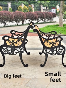 Livraison Gratuite - Design Minimaliste Moderne - Patio - Bois Massif - Jardin Extérieur - Anti-corrosion - Cadre en Fer Forgé - Double - Product Image 4