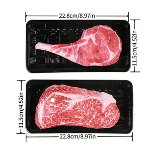 Original Factory Price Simulated Meat Steak Durable Plush Interactive Squeeze Squeaky <strong>Dog</strong> Chew <strong>Toy</strong> - Product Image 3