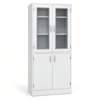 Armoire de rangement de laboratoire certifiée ISO pour usage hospitalier moderne, entièrement en acier, armoire de pharmacie, construction métallique étanche et ignifuge