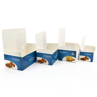Ensemble de boîtes à emporter en papier carton pour poisson frit coréen et impression en relief de poulet frit aux crevettes pour emballage de sushi