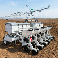 Semoir pneumatique multifonctionnel à 6 rangs avec boîte de vitesses et réglage électrique du déplacement pour l'agriculture de précision, marque LEROX 110-140