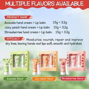 Set Regalo OEM SADOER Personalizzato con Balsamo Labbra alla Fragola e <span class=keywords><strong>Crema</strong></span> <span class=keywords><strong>Mani</strong></span>, Idratante, Nutriente, Riparatore, Cura della Pelle Labbra, Rossetto Vegano - Product Image 4