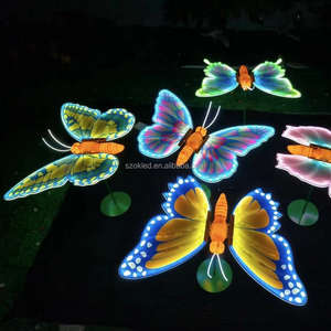 Thương mại ngoài trời bức tượng kích thước lớn ngoài trời tác phẩm điêu khắc hồ cá Chủ Đề Công viên trang trí Sợi Thủy Tinh Cá ánh sáng động vật figurine - Product Image 6