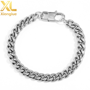 สร้อยคอฮิปฮอปสแตนเลสสตีลสำหรับทุกเพศ ขายส่ง ชุบทอง 18K PVD แบบโซ่คิวบันไมอามี ประดับเพชรซิร์คอน - Product Image 2