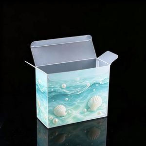 FX Custom PVC Clear Folding <b>Box</b> <b>Long</b> Style Transparent Gift Packaging Case for Cake Dessert Toy and Decorative Product Display - Product Image 2