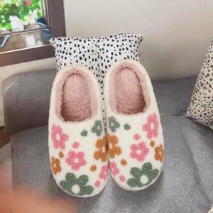 รองเท้าแตะขนปุยน่ารักกันลื่นสำหรับผู้หญิง ลายสัตว์ ใส่ในบ้าน สำหรับฤดูหนาว ขายส่ง - Product Image 3