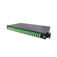 KEXINT ODF 24 puertos 4 vías LC/APC adaptador 96 núcleos fibra óptica Patch Panel con adaptador Cable Marco de distribución de fibra