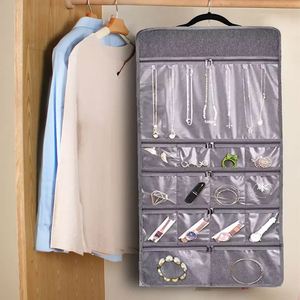 2026 Hot Visible Quality Multi Pockets <b>Glasses</b> Storage <b>Rack</b> Jewelry Storage Bag Closet Hanging Storage Bag for Bedroom - Product Image 6