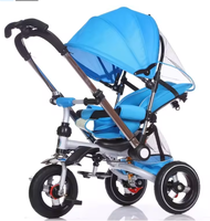 Prix d'usine, tricycle multifonction 4 en 1 pour enfants, poussette bébé en alliage avec roues EVA pliables