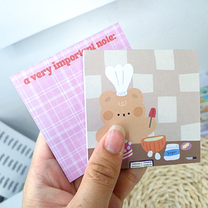 Tùy chỉnh in ấn phim hoạt hình Memo Pad tùy chỉnh logo in ghi chú dán - Product Image 3