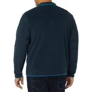 Cheap OEM Low MOQ Mens Plus Size Casual Winter Micro Polar Fleece Men's Jackets