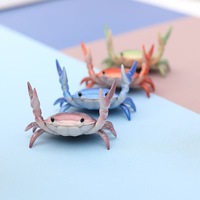 Porte-stylo crabe en PVC créatif et moderne Mini statue de table mignonne Art jouet décor à la maison cadeau papeterie passe-temps vitrines