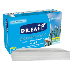 Feuilles d'assouplissant de tissu antistatique à meilleure odeur personnalisées Produits chimiques ménagers multi-usages pour laveuse et sécheuse - Product Image 1