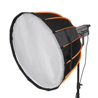 Boîte à lumière parabolique pliable à dégagement rapide 70cm 90cm en métal avec monture Bowens, boîte à lumière parabolique profonde à montage rapide avec grille