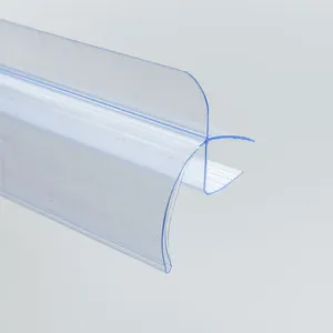 PVC-Preis schildhalter Regal Daten streifen mit Klebeband PVC-Softcover-Tasche mit selbst klebender Tabaks chieber