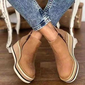 <span class=keywords><strong>Bottines</strong></span> tendance pour femmes, <span class=keywords><strong>bottines</strong></span> à talons hauts et épais pour l'hiver, <span class=keywords><strong>bottines</strong></span> à enfiler en PU synthétique confortables, bout rond, plateforme antidérapante - Product Image 5