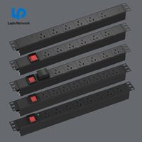 Unité de distribution d'énergie industrielle 19 pouces 1.5U à montage en rack Prises universelles 8 voies pour centres de données offrant une protection contre les surtensions
