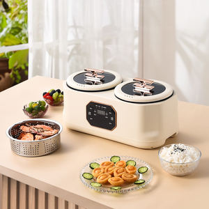 หม้อหุงข้าวไฟฟ้าอเนกประสงค์สำหรับ3.4L น้ำตาลต่ำหม้อหุงสองชั้นแบบนอนสติ๊ก - Product Image 1