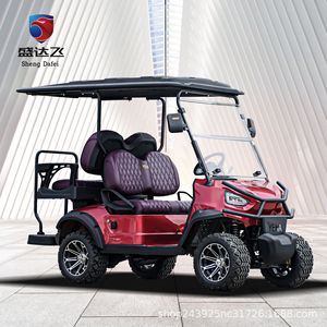 Voiture de golf électrique Shengdafei 60v 100ah 4 places tout-terrain pour visites de parcs et patrouilles - Product Image 1