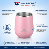 Tasse à expresso en acier inoxydable à double paroi de 80 ml avec logo personnalisé, mini tasse à café isolée, petite tasse à thé en métal pour cadeau promotionnel