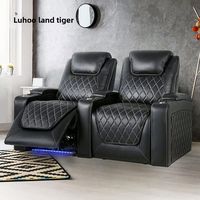 Canapé inclinable de luxe moderne avec massage 8 points, chauffage, levage électrique, fauteuil de salon extensible, structure en bois, revêtement en tissu