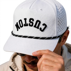 Casquettes de baseball sportives unisexe en nylon à 6 panneaux, ajustables, pour queue de cheval haute, avec logo brodé personnalisé, pour la vente en gros, toutes saisons - Product Image 4
