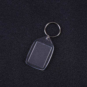 Vente de gros Porte-clés pendentif publicitaire en acrylique transparent avec cadre <span class=keywords><strong>photo</strong></span> en acrylique avec logo personnalisé imprimé - Product Image 2