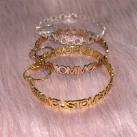 Nuevos Pendientes de Aro North con Nombre Personalizado, Joyería de Acero Inoxidable para Regalo, Pendientes de Aro con Letra y Logo Personalizado para Mujer