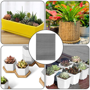 5PCS Pack Bonsai Pot Bottom <span class=keywords><strong>Grid</strong></span> <span class=keywords><strong>Mesh</strong></span> Plant Drainage Telas de drenagem Junta Drenagem <span class=keywords><strong>Mesh</strong></span> Hole Telas Manter o solo de Flowing Away - Product Image 4