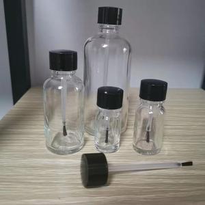 Botella de Vidrio Cilíndrica de Color Blanco para Aceite Esencial, Esmalte de Uñas y Ungüento con Aplicador de Pincel - Product Image 4
