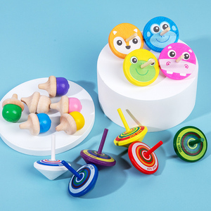 Vente directe fabricant : Mini-toupies en bois, jouets anti-stress, ensembles de gyroscopes colorés en bois, jouets éducatifs pour enfants (garçons et filles) CPC - Product Image 3