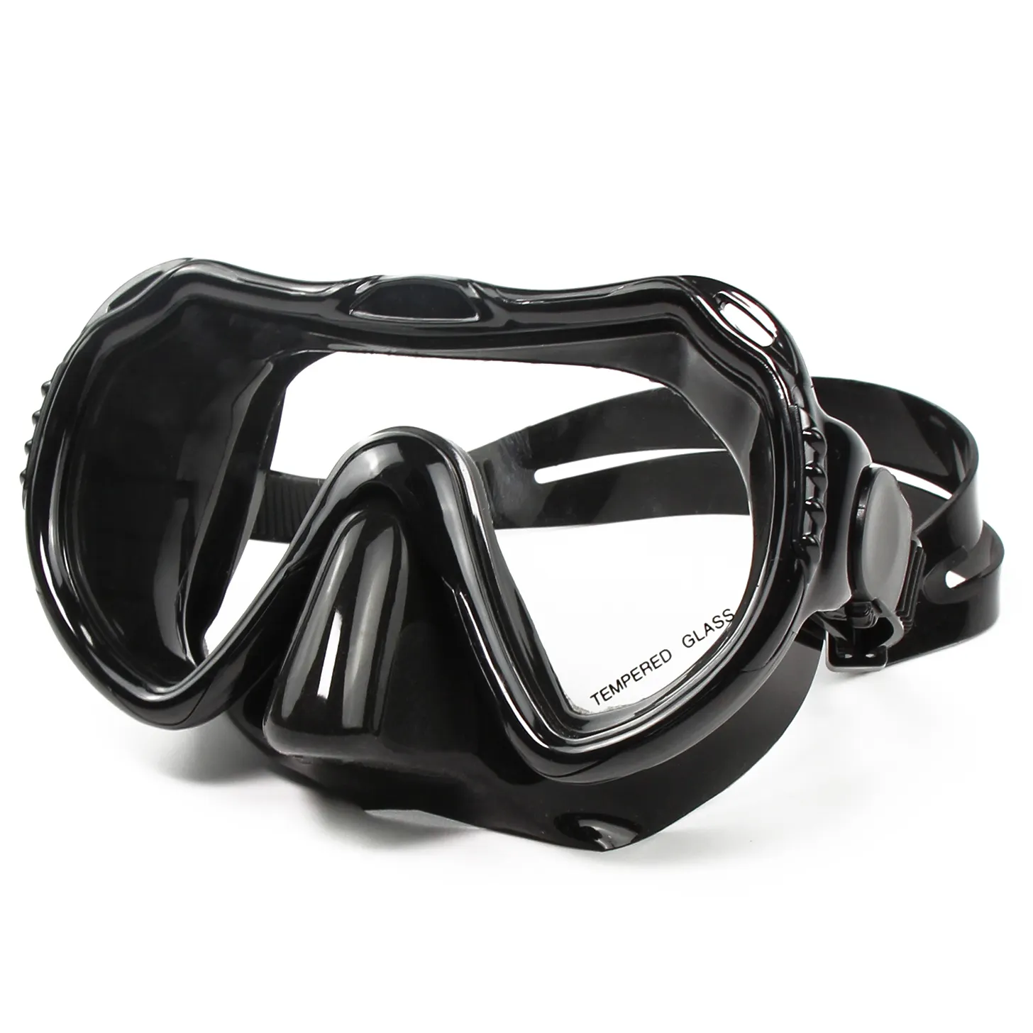 Professional Transparent Single Len Snorkeling Diving Tempered Scuba Goggles scuba diving Mask for Adult