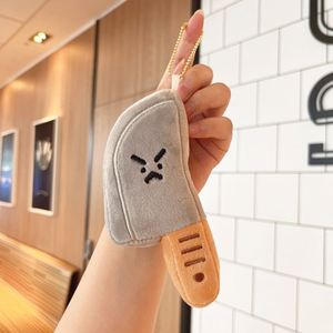 Petit porte-clés en peluche en forme de couteau de cuisine en colère, jouet pendentif cadeau pour enfants et adultes - Product Image 2