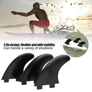 Lot de 3 <span class=keywords><strong>ailerons</strong></span> de queue de planche de surf <span class=keywords><strong>FCS</strong></span> (gauche, milieu, droite) – Accessoires de surf en nylon, plastique et fibre de verre - Product Image 6
